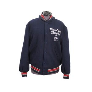 Skookum Wool Varsity Letterman Jacket Men's Size 42 Retro 80s Chainstitch Style